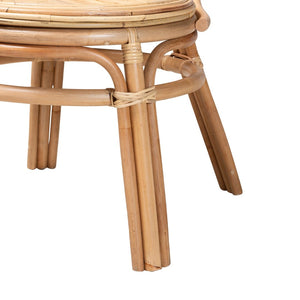 Baxton Studio bali Carita Rattan Dining Chair – Handcrafted Modern Bohemian Style for Tropical Dining Spaces Carita-Rattan-DC