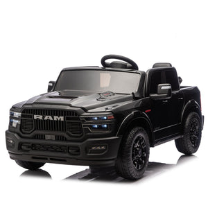 English Elm 24v Licensed Dodge Ram 2500 Kids Ride on Truck with Remote and 4-wheel Suspension W1578P305880