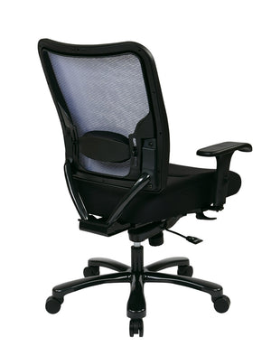 OSP Home Furnishings Double Layer Airgrid Big and Tall Ergonomic Office Chair with Lumbar Support Mesh Back 75-37A773