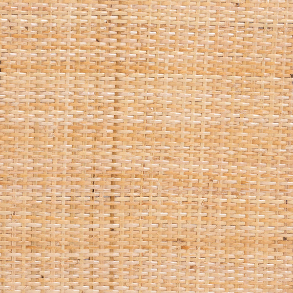 bali & pari Maryland Modern Bohemian Natural Rattan and Acacia Wood 2-Piece Dining Chair Set