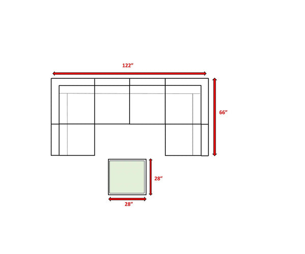 English Elm Fully Assembled 7-Piece Wicker Patio Seating Set For 4 With Plush Cushions & Glass Table B120S00115