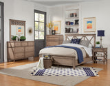 IDEAZ Ash Brown Panel Bed Ash Brown  1338APB