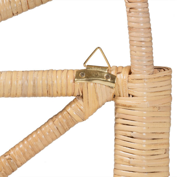 Baxton Studio bali Rasima Queen Size Rattan Headboard - Handcrafted Modern Bohemian Design for Chic Bedrooms WS038-Rattan-Natural-HB-Queen