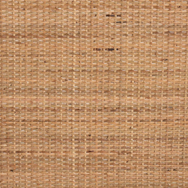 Baxton Studio bali Bali Ramona Modern Bohemian Rattan Console Table - Light Honey Finish, Open Shelf & Artful Design DCWH1001-Light Honey Rattan-Ramona Console Table