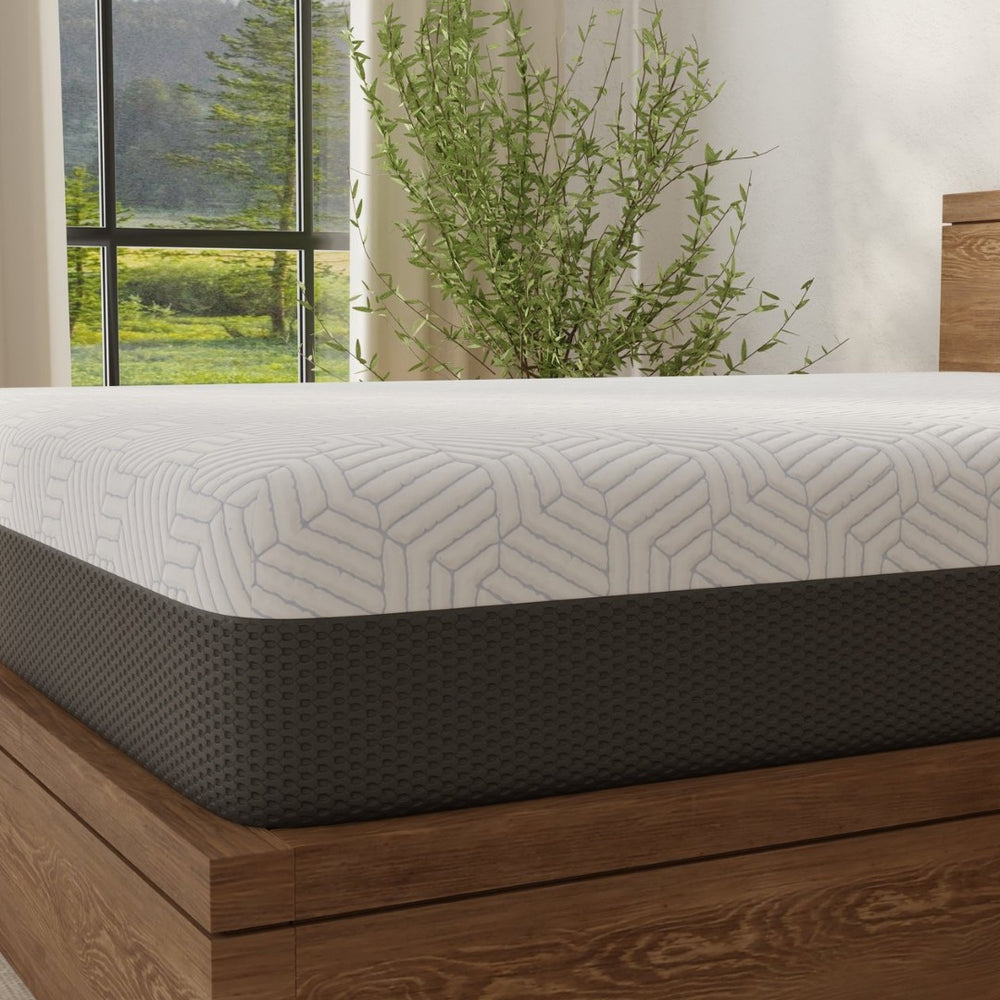 English Elm Omne Fria King Mattress Gel Memory Foam Cooling Cover Three Layer Sleep Support B047P316885