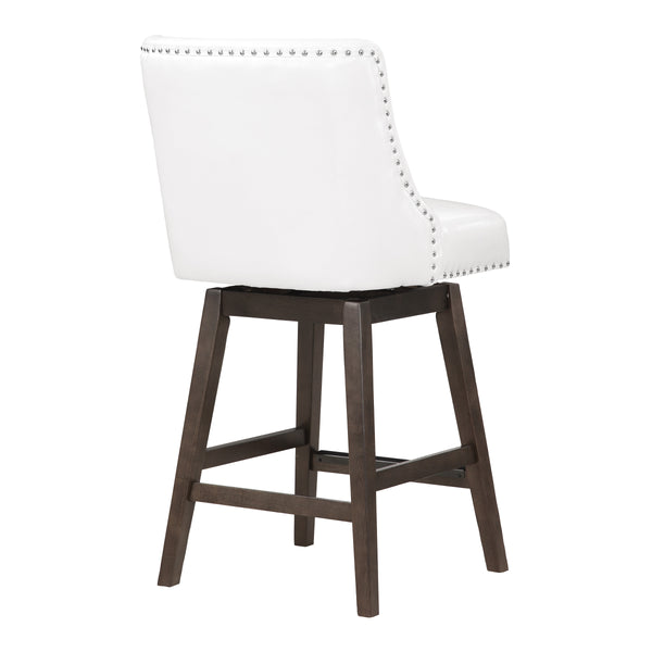 OSP Home Furnishings Granville 26" Swivel Counter Stool White/Grey