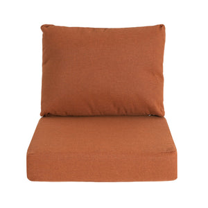 English Elm Christopher Knight Home® - Noah Outdoor Club Chair Cushion Set - Vibrant Orange Weather-Resistant Comfort For Patios & Decks N775P291454O