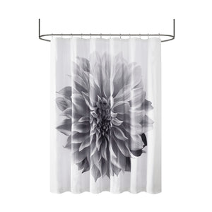 JLA Home Madison Park - Printed Floral Cotton Percale Shower Curtain — 200TC Photo-Realistic Blooms, Fade-Resistant, 72x72 MP70-7542