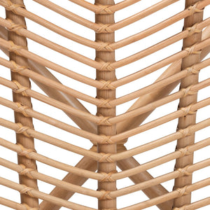 Baxton Studio bali Eliava Handcrafted Rattan Accent Chair - Modern Bohemian Style for Living Rooms & Patios Flower-Natural-AC