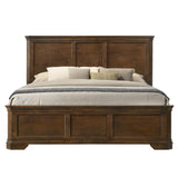 English Elm Maderne Traditional Wood Panel 5 Pieces Queen Bed Set With Dresser, Mirror, Nightstand and Chest