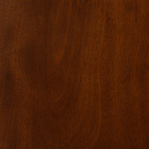 Baxton Studio Tafari Mid-Century Modern Walnut Brown Finished Wood and Rattan 2-Piece Dining Chair Set