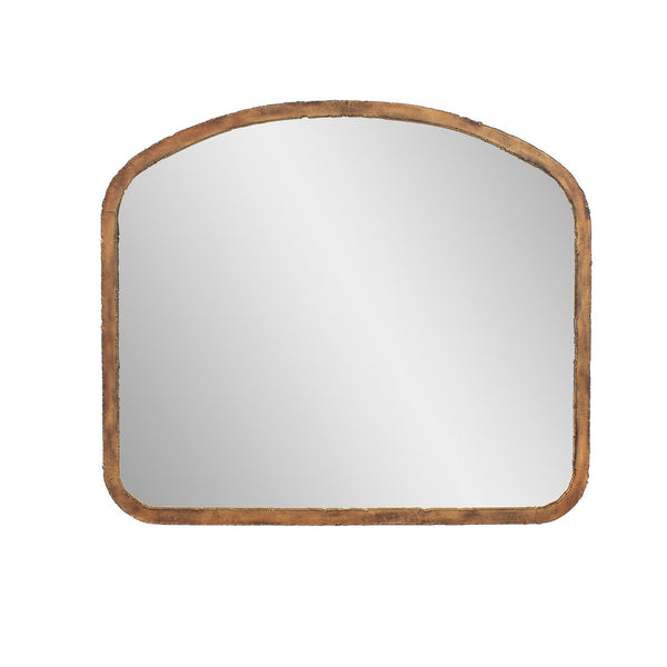 Howard Elliott Marius Arched Mirror - A Perfect Blend Of Industrial Style And Rustic Charm For Your Home Decor Gold Metal 13417-howard-elliott