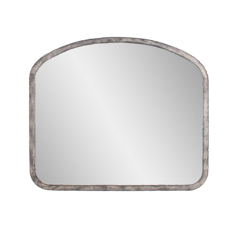 Howard Elliott Marius Arched Mirror - A Perfect Blend Of Industrial Style And Rustic Charm For Your Home Decor Silver Metal 13418-howard-elliott