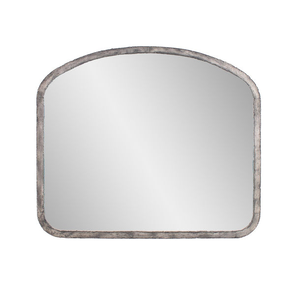 Howard Elliott Marius Arched Mirror - A Perfect Blend Of Industrial Style And Rustic Charm For Your Home Decor Silver Metal 13418-howard-elliott