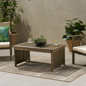 Christopher Knight Home® - Noble House - Casa Outdoor Acacia Wood Coffee Table