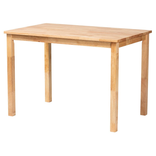 Baxton Studio Baxton Studio Eveline Modern Wood Dining Table – Stylish 43-Inch Design for Compact Spaces Natural RH7006-Natural-DT