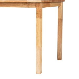 Baxton Studio Baxton Studio Eveline Modern Wood Dining Table – Stylish 43-Inch Design for Compact Spaces Natural RH7006-Natural-DT