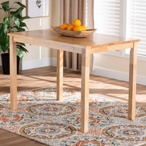 Baxton Studio Baxton Studio Eveline Modern Wood Dining Table – Stylish 43-Inch Design for Compact Spaces Natural RH7006-Natural-DT