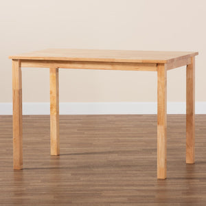Baxton Studio Baxton Studio Eveline Modern Wood Dining Table – Stylish 43-Inch Design for Compact Spaces Natural RH7006-Natural-DT