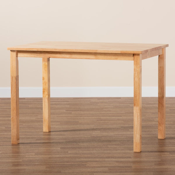 Baxton Studio Baxton Studio Eveline Modern Wood Dining Table – Stylish 43-Inch Design for Compact Spaces Natural RH7006-Natural-DT