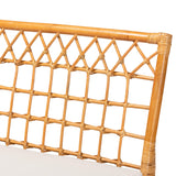 bali & pari Capella Modern Bohemian Honey Rattan Dining Bench