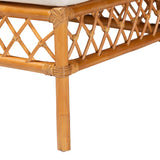 bali & pari Capella Modern Bohemian Honey Rattan Dining Bench