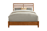 IDEAZ 1343APB Brown Full Size Bed with Slat Headboard Brown 1343APB