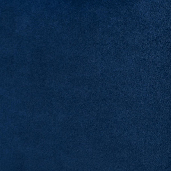 Baxton Studio Baxton Calgary Retro-Modern Queen Platform Bed in Royal Blue Velvet & Walnut Wood for Stylish Comfort MG0209-Navy Blue/Walnut- Queen