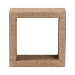 Baxton Studio bali Adonica Modern Bohemian Jute & Wood End Table - Stylish Storage Solution for Any Space F232-FT18-Seagrass-End Table