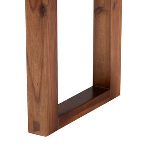 Baxton Studio bali Prunella Modern Bohemian Accent Bench - Two-Tone Navy Blue Seagrass & Acacia Wood Design F232-FT23-Navy Blue/Brown Diamond Pattern-Bench