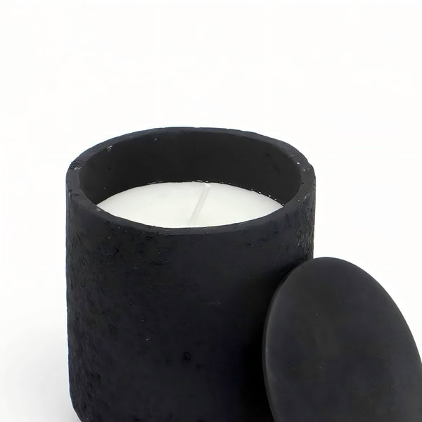 English Elm Jar Candle Ecomix Wax With Wooden Lid - Handcrafted Vanilla Lavender For Relaxation & Décor B346P369769