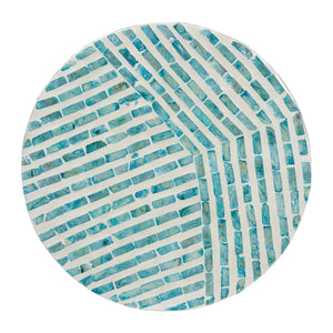 Baxton Studio Baxton Studio Draven Modern Bohemian End Table with Mother of Pearl Inlay for Stylish Spaces F232-FT37-Accent Table