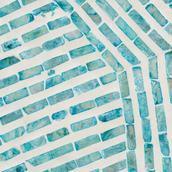 Baxton Studio Baxton Studio Draven Modern Bohemian End Table with Mother of Pearl Inlay for Stylish Spaces F232-FT37-Accent Table