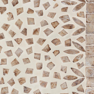 Baxton Studio Baxton Studio Ercilia Modern Bohemian Storage Cabinet with Mother-of-Pearl Inlay & Rustic Wood Finish F232-FT43-Cabinet