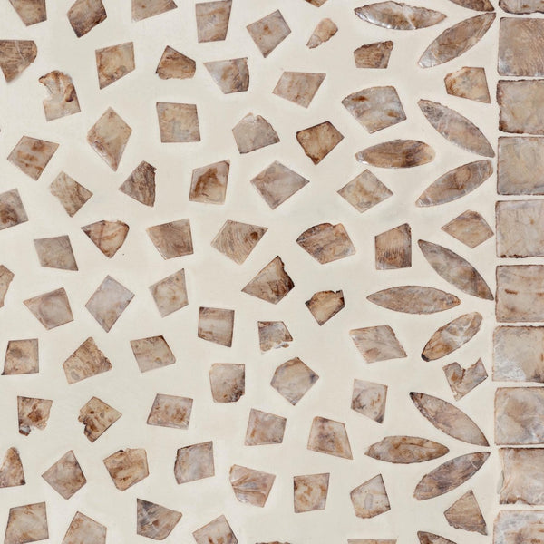 Baxton Studio Baxton Studio Ercilia Modern Bohemian Storage Cabinet with Mother-of-Pearl Inlay & Rustic Wood Finish F232-FT43-Cabinet