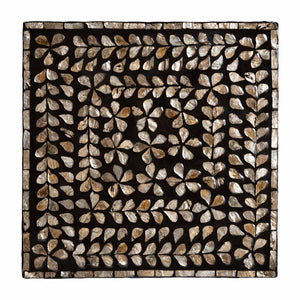 Baxton Studio Baxton Studio Feronia Modern Bohemian End Table with Mother of Pearl Mosaic - Artful Accent Piece F232-FT46-Accent Table