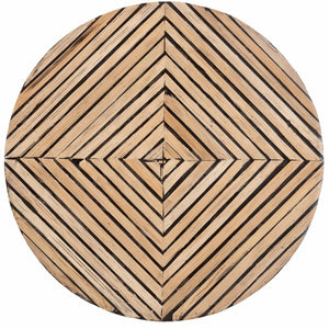 Baxton Studio Baxton Studio Devika Bohemian Bamboo End Table – Modern Two-Tone Accent for Stylish Living Spaces F232-FT57-Bamboo-End Table