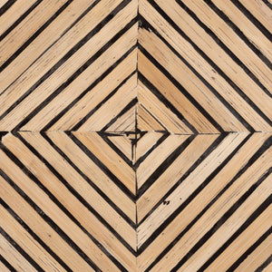 Baxton Studio Baxton Studio Devika Bohemian Bamboo End Table – Modern Two-Tone Accent for Stylish Living Spaces F232-FT57-Bamboo-End Table