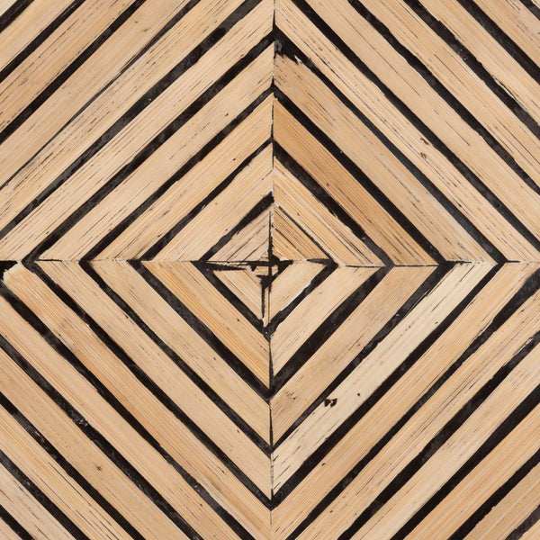 Baxton Studio Baxton Studio Devika Bohemian Bamboo End Table – Modern Two-Tone Accent for Stylish Living Spaces F232-FT57-Bamboo-End Table