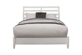 IDEAZ 1347APB White Full Size Bed with Slat Back Headboard White 1347APB