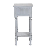 Baxton Studio Gellert Classic and Traditional Grey Finished Wood 1-Drawer End Table