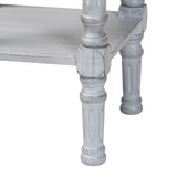 Baxton Studio Gellert Classic and Traditional Grey Finished Wood 1-Drawer End Table