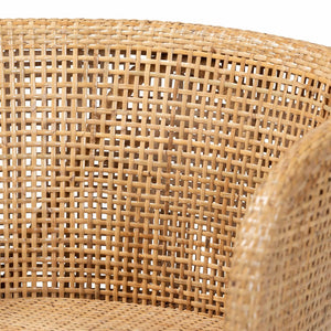 Baxton Studio bali Papua Bohemian Dining Chair - Handcrafted Natural Rattan & Acacia Wood for Modern Elegance Papua-Wood/Natural-DC