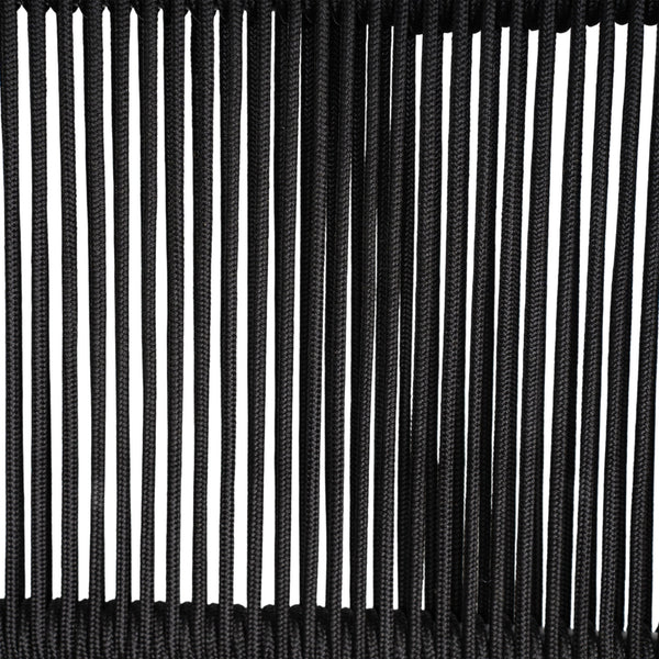 English Elm Christopher Knight Home® - Verona Acacia Wood Outdoor Chat Set with Plush Cushions, Hand-Braided Rope Accents, Weatherproof Finish Beige,Black,Natural VERONA4CTBLK