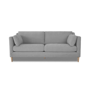 JLA Home Chapel Hill - Dining Chapel Hill Gabriella Sofa — Beige Mid-Century Compact Sofa with Oak Oat Legs, Foam Cushions CH106-1000