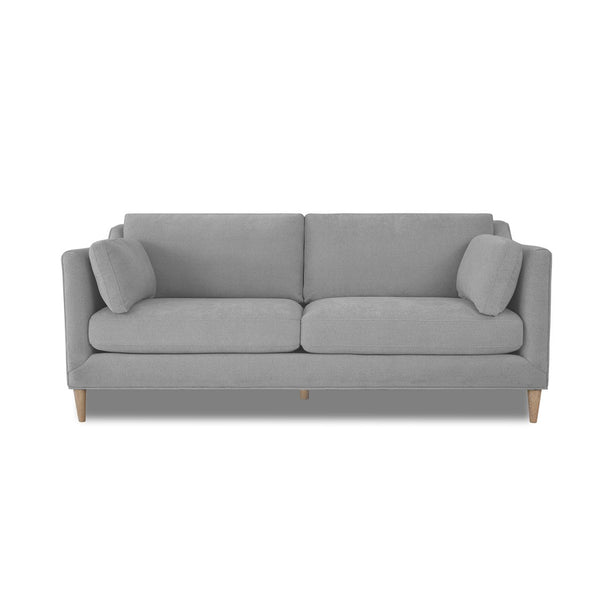 JLA Home Chapel Hill - Dining Chapel Hill Gabriella Sofa — Beige Mid-Century Compact Sofa with Oak Oat Legs, Foam Cushions CH106-1000