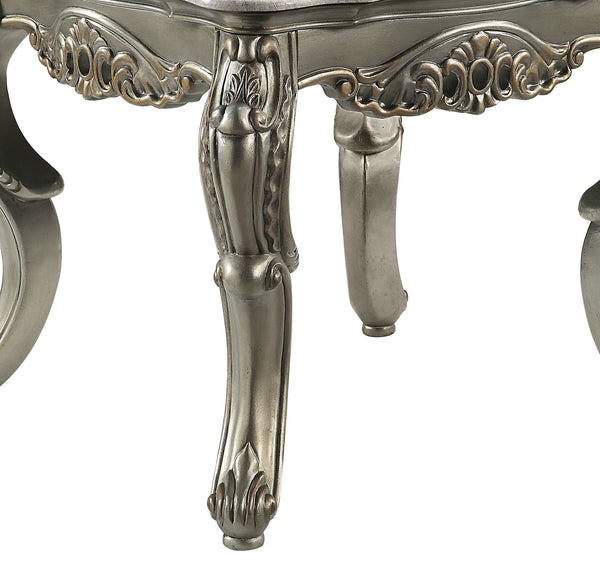 English Elm Miliani Marble-Top Coffee Table with Polished Stone Surface and Sturdy Wood-Composite Base, Luxe Finish Antique Bronze,Natural Marble 32 L x 32 W x 14 H B2726P256340