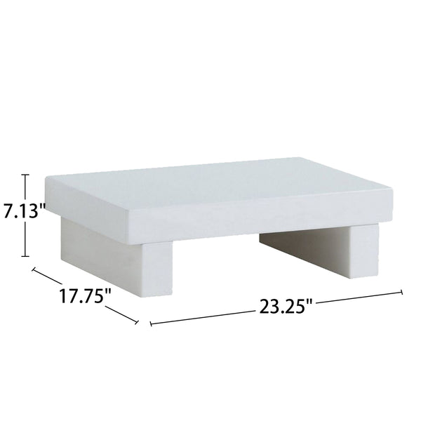 English Elm Wooden Compact Nightstand with High Gloss White Finish, Space-Saving Design and Built-In USB Charger B016P251504