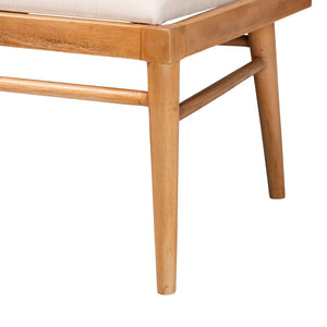 Baxton Studio bali Denver 2-Piece Dining Nook Set - Modern Bohemian Seagrass & Acacia Wood Bench for Cozy Spaces Denver-Natural Seagrass with backs-2PC Bench Set