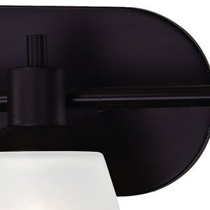 Thomas Lighting Jackson Three Light Vanity Bar with Frosted Tulip Shades in Oil Rubbed Bronze Finish 22 W x 7 D x 9 H 1353BB/10